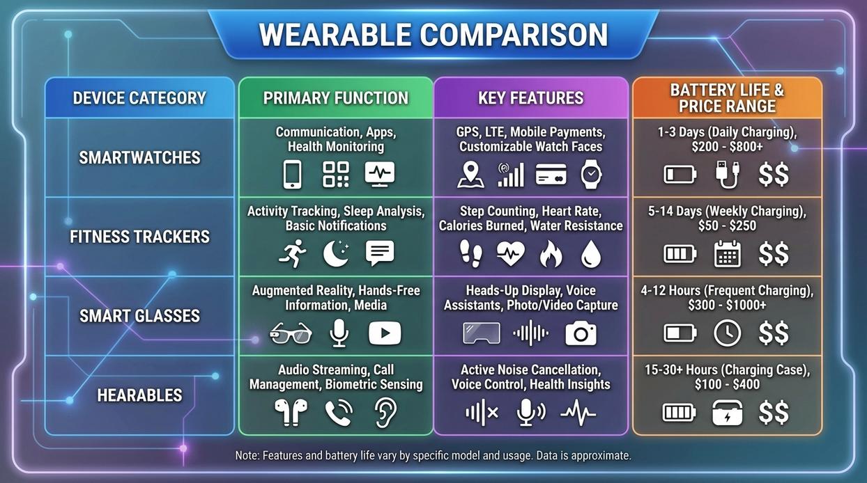 wearable comparison